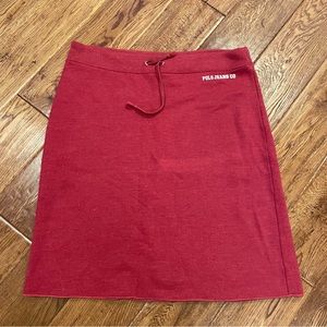 Vintage Polo Jeans Company Ralph Lauren pink sweat skirt MEDIUM